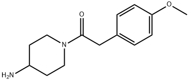 1-(4-aminopiperidin-1-yl)-2-(4-methoxyphenyl)ethan-1-one Structure