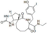 biotinylamidoethyl-3-(3-iodo-4-hydroxyphenyl)propionamide Struktur