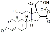methyl 11,17,21-trihydroxy-3,20-dioxopregna-1,4-diene-16-carboxylate Struktur