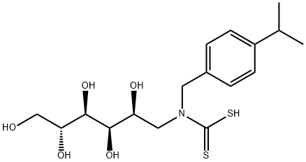 N-4-isopropylbenzylglucamine dithiocarbamate Structure