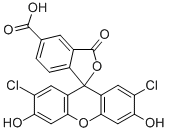 5(6)-CARBOXY-2' 7'-DICHLOROFLUORESCEIN Structure