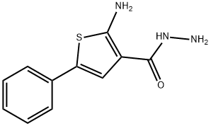 2-AMINO-5-PHENYLTHIOPHENE-3-CARBOHYDRAZIDE Structure