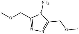 3,5-BIS-METHOXYMETHYL-1,2,4-TRIAZOL-4-YLAMINE Structure