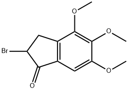 2-BROMO-2,3-DIHYDRO-4,5,6-TRIMETHOXY-1H-INDEN-1-ONE,111859-48-4,结构式