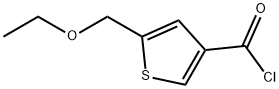 3-Thiophenecarbonyl chloride, 5-(ethoxymethyl)- (9CI) Structure