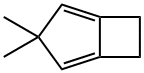 3,3-dimethylbicyclo[3.2.0]hepta-1,4-diene 化学構造式