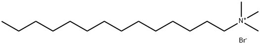 N,N,N-三甲基-1-十四烷基溴化铵 结构式