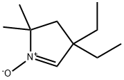 3,3-diethyl-5,5-dimethylpyrroline 1-oxide,111904-11-1,结构式