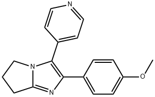 2-(4-methoxyphenyl)-3-(4-pyridyl)-6,7-dihydro-(5H)-pyrrolo(1,2-a)imidazole Structure