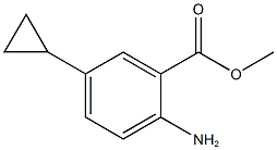 Methyl 2-amino-5-cyclopropylbenzoate Structure