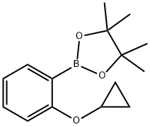 2-(2-cyclopropoxyphenyl)-4,4,5,5-tetraMethyl-1,3,2-dioxaborolane Struktur