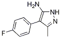 4-(4-fluorophenyl)-3-methyl-1H-pyrazol-5-amine Struktur