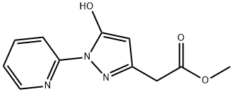 Methyl 2-(5-hydroxy-1-(pyridin-2-yl)-1H-pyrazol-3-yl)acetate Struktur