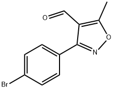 3-(4-溴苯基)-5-甲基异噁唑-4-甲醛,1119449-35-2,结构式