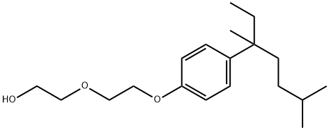 2-{2-[4-(3’,6’-Dimethyl-3’-heptyl)phenoxy]ethoxy}ethanol Struktur