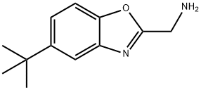 (5-TERT-ブチル-1,3-ベンゾキサゾール-2-イル)メチルアミンHYDROCHLORIDE 化学構造式