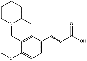 1119449-76-1 (2E)-3-{4-methoxy-3-[(2-methylpiperidin-1-yl)methyl]phenyl}acrylic acid
