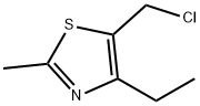5-(クロロメチル)-4-エチル-2-メチル-1,3-チアゾール 化学構造式