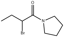 1-(2-溴丁酰)吡咯烷 结构式