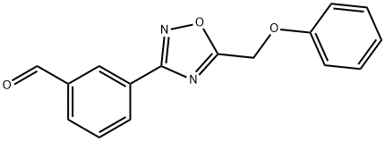 3-[5-(phenoxymethyl)-1,2,4-oxadiazol-3-yl]benzaldehyde 结构式