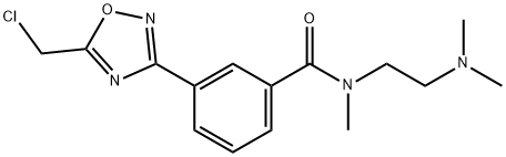 3-[5-(chloromethyl)-1,2,4-oxadiazol-3-yl]-N-[2-(dimethylamino)ethyl]-N-methylbenzamide hydrochloride,1119450-83-7,结构式