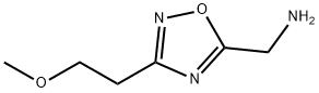 [3-(2-甲氧基乙基)-1,2,4-恶二唑-5-基]甲胺盐酸盐 结构式
