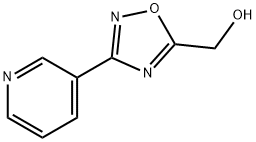 (3-ピリジン-3-イル-1,2,4-オキサジアゾール-5-イル)メタノール 化学構造式