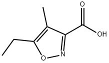 5-乙基-4-甲基-1,2-噁唑-3-羧酸 结构式
