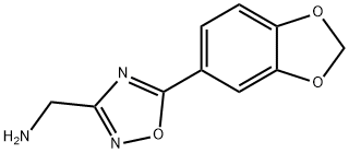 1-[5-(1,3-benzodioxol-5-yl)-1,2,4-oxadiazol-3-yl]methanamine(SALTDATA: 0.95HCl 0.3H2O 0.05C4H8O) Structure