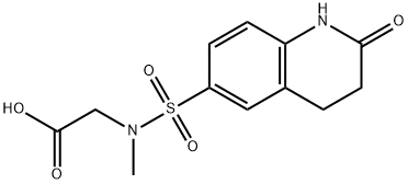 {methyl[(2-oxo-1,2,3,4-tetrahydroquinolin-6-yl)sulfonyl]amino}acetic acid|