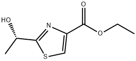 4-Thiazolecarboxylicacid,2-(1-hydroxyethyl)-,ethylester,(S)-(9CI) 结构式