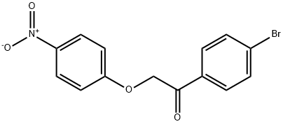 1-(4-溴苯基)-2-(4-硝基苯氧基)乙烷-1-酮 结构式
