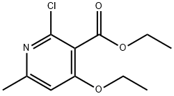 ethyl 2-chloro-4-ethoxy-6-Methylnicotinate Structure