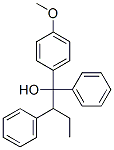 Β-乙基-Α-(4-甲氧苯基)-Α-苯基苯乙醇 结构式