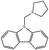 9-(Pyrrolidin-1-ylmethyl)-9H-carbazole Structure