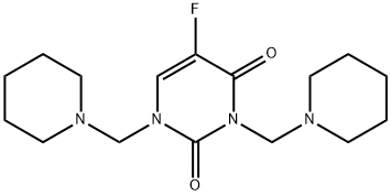 5-METHYL-1,3-BIS-PIPERIDIN-1-YLMETHYL-1H-PYRIMIDINE-2,4-DIONE, 111971-32-5, 结构式