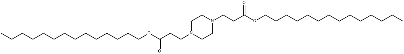 3,3'-(1,4-Piperazinediyl)dipropionic acid ditetradecyl ester Structure