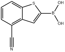4-氰基苯并[B]噻吩-2-基硼酸 结构式