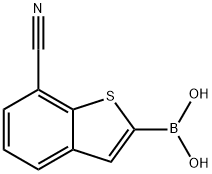 7-cyanobenzo[b]thiophen-2-ylboronic acid Structure