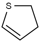 2,3-ジヒドロチオフェン 化学構造式