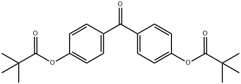 4,4'-ジピバロイルオキシベンゾフェノン 化学構造式