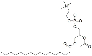 3,5,9-Trioxa-4-phosphapentacosan-1-aminium-10-14C,7-(acetyloxy)-4-hydroxy-N,N,N-trimethyl-10-oxo-,innersalt,4-oxide] Struktur