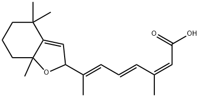 5,8-环氧-13-顺式视黄酸, 112018-12-9, 结构式