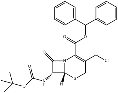 Diphenylmethyl 7beta-Tert-Butoxycarbonylamino-3-Chloromethyl-3-Cephem-4-Carboxylate