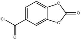 1,3-Benzodioxole-5-carbonyl chloride, 2-oxo- (9CI) Struktur