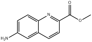 2-Quinolinecarboxylicacid,6-amino-,methylester(9CI) 化学構造式