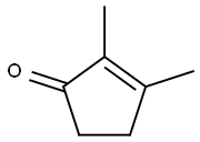 2,3-ジメチル-2-シクロペンテン-1-オン 化学構造式