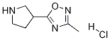 1,2,4-Oxadiazole, 3-Methyl-5-(3-pyrrolidinyl)-, hydrochloride