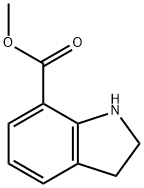 1H-INDOLE-7-CARBOXYLIC ACID,2,3-DIHYDRO-,METHYL ESTER Struktur