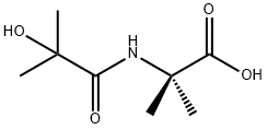 Alanine,  N-(2-hydroxy-2-methyl-1-oxopropyl)-2-methyl- Struktur